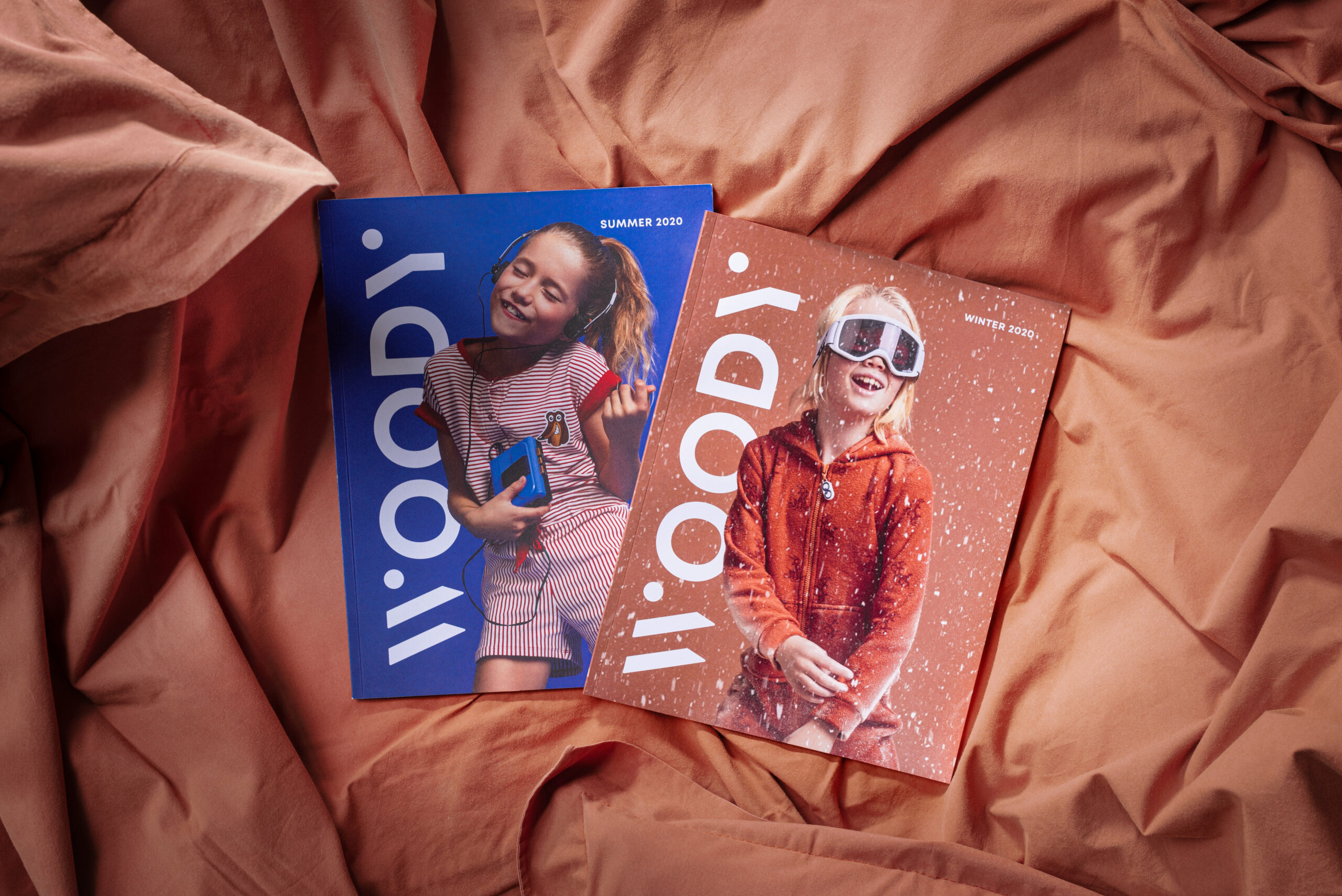 Covers van de Woody zomerbrochure en winterbrochure 2020